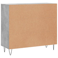 Thumbnail for Sideboard Betongrau 90x34x80 cm Holzwerkstoff