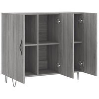 Thumbnail for Sideboard Grau Sonoma 90x34x80 cm Holzwerkstoff
