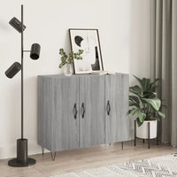 Thumbnail for Sideboard Grau Sonoma 90x34x80 cm Holzwerkstoff