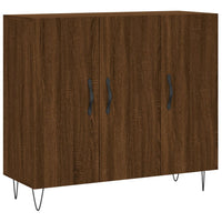Thumbnail for Sideboard Braun Eichen-Optik 90x34x80 cm Holzwerkstoff