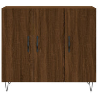 Thumbnail for Sideboard Braun Eichen-Optik 90x34x80 cm Holzwerkstoff