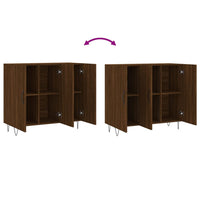 Thumbnail for Sideboard Braun Eichen-Optik 90x34x80 cm Holzwerkstoff
