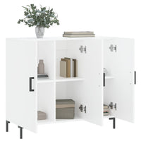 Thumbnail for Sideboard Weiß 90x34x80 cm Holzwerkstoff