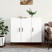 Thumbnail for Sideboard Weiß 90x34x80 cm Holzwerkstoff