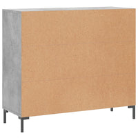 Thumbnail for Sideboard Betongrau 90x34x80 cm Holzwerkstoff