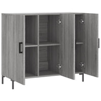 Thumbnail for Sideboard Grau Sonoma 90x34x80 cm Holzwerkstoff