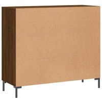Thumbnail for Sideboard Braun Eichen-Optik 90x34x80 cm Holzwerkstoff