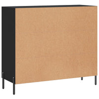Thumbnail for Sideboard Schwarz 90x34x80 cm Holzwerkstoff