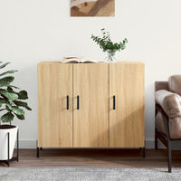 Thumbnail for Sideboard Sonoma-Eiche 90x34x80 cm Holzwerkstoff
