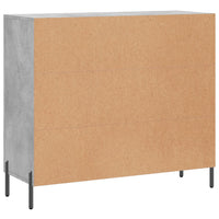 Thumbnail for Sideboard Betongrau 90x34x80 cm Holzwerkstoff