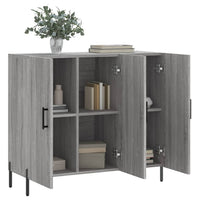 Thumbnail for Sideboard Grau Sonoma 90x34x80 cm Holzwerkstoff