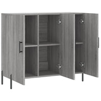 Thumbnail for Sideboard Grau Sonoma 90x34x80 cm Holzwerkstoff