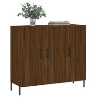 Thumbnail for Sideboard Braun Eichen-Optik 90x34x80 cm Holzwerkstoff