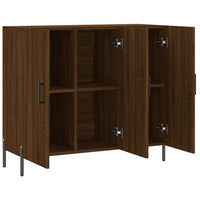 Thumbnail for Sideboard Braun Eichen-Optik 90x34x80 cm Holzwerkstoff