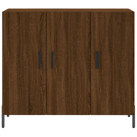 Thumbnail for Sideboard Braun Eichen-Optik 90x34x80 cm Holzwerkstoff
