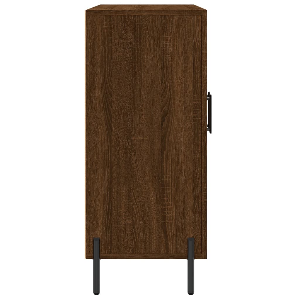 Sideboard Braun Eichen-Optik 90x34x80 cm Holzwerkstoff