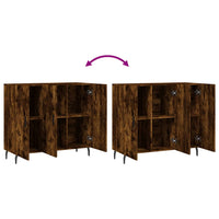 Thumbnail for Sideboard Räuchereiche 90x34x80 cm Holzwerkstoff