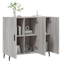Thumbnail for Sideboard Grau Sonoma 90x34x80 cm Holzwerkstoff