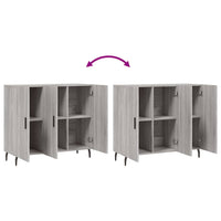 Thumbnail for Sideboard Grau Sonoma 90x34x80 cm Holzwerkstoff