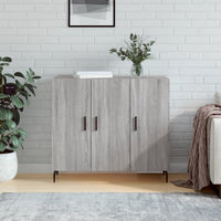 Thumbnail for Sideboard Grau Sonoma 90x34x80 cm Holzwerkstoff