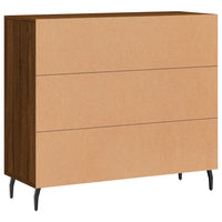 Thumbnail for Sideboard Braun Eichen-Optik 90x34x80 cm Holzwerkstoff