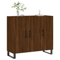 Thumbnail for Sideboard Braun Eichen-Optik 90x34x80 cm Holzwerkstoff