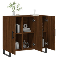 Thumbnail for Sideboard Braun Eichen-Optik 90x34x80 cm Holzwerkstoff