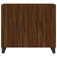 Thumbnail for Sideboard Braun Eichen-Optik 90x34x80 cm Holzwerkstoff