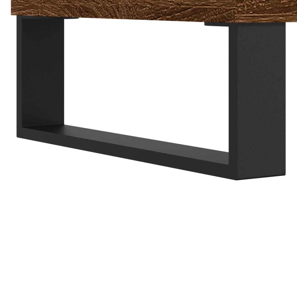 Sideboard Braun Eichen-Optik 90x34x80 cm Holzwerkstoff