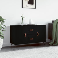 Thumbnail for Sideboard Schwarz 100x36x60 cm Holzwerkstoff
