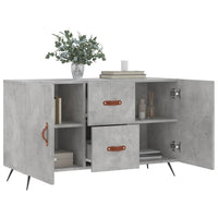 Thumbnail for Sideboard Betongrau 100x36x60 cm Holzwerkstoff