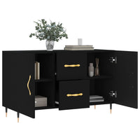 Thumbnail for Sideboard Schwarz 100x36x60 cm Holzwerkstoff