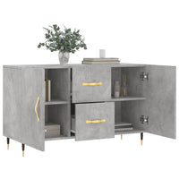 Thumbnail for Sideboard Betongrau 100x36x60 cm Holzwerkstoff