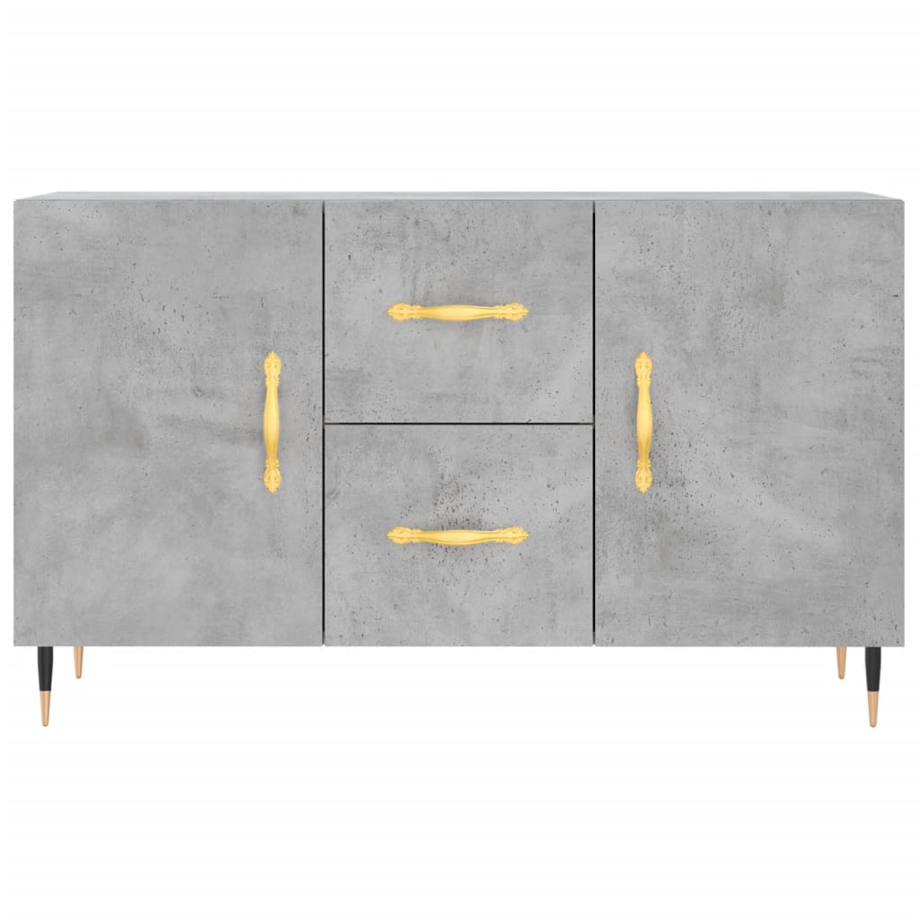 Sideboard Betongrau 100x36x60 cm Holzwerkstoff