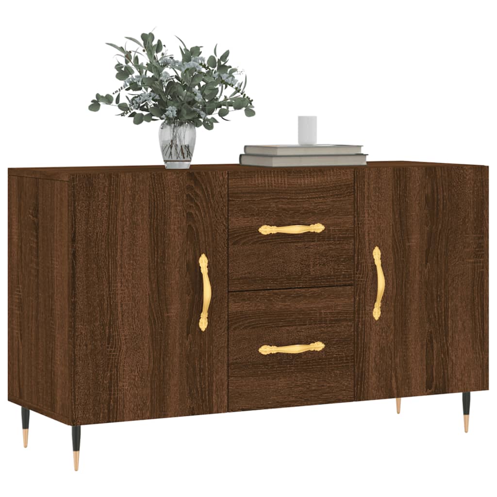 Sideboard Braun Eichen-Optik 100x36x60 cm Holzwerkstoff