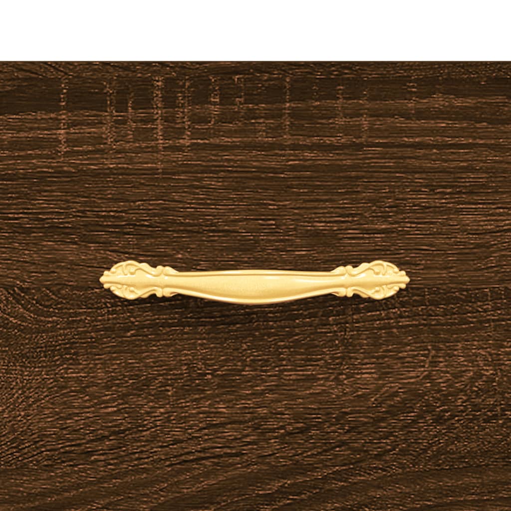 Sideboard Braun Eichen-Optik 100x36x60 cm Holzwerkstoff