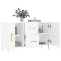 Thumbnail for Sideboard Hochglanz-Weiß 100x36x60 cm Holzwerkstoff