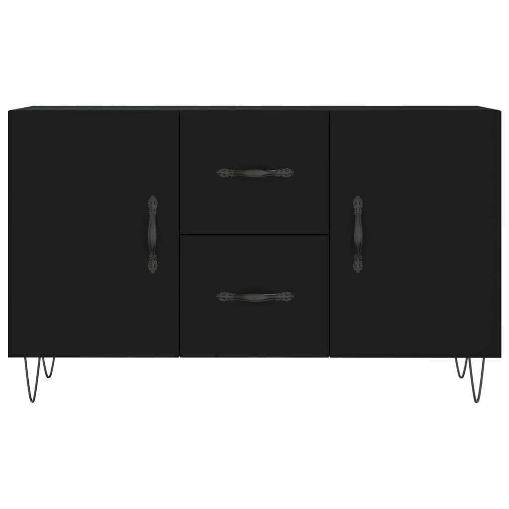 Sideboard Schwarz 100x36x60 cm Holzwerkstoff