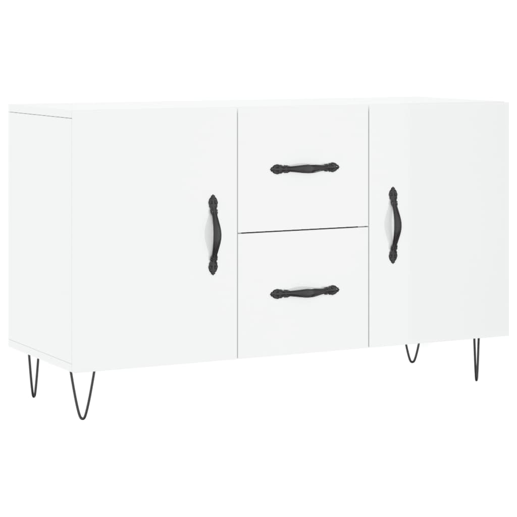 Sideboard Hochglanz-Weiß 100x36x60 cm Holzwerkstoff