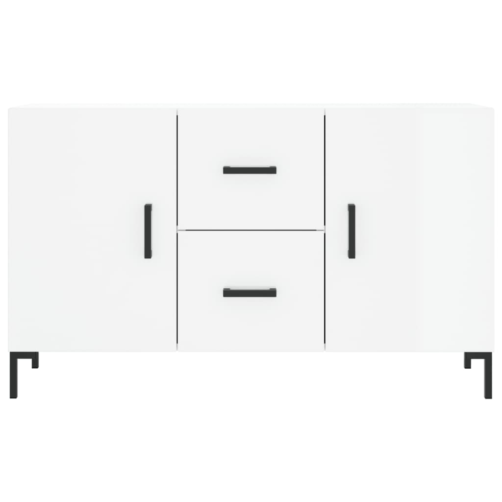 Sideboard Hochglanz-Weiß 100x36x60 cm Holzwerkstoff