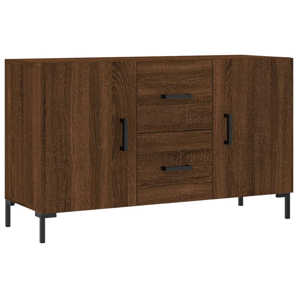 Sideboard Braun Eichen-Optik 100x36x60 cm Holzwerkstoff
