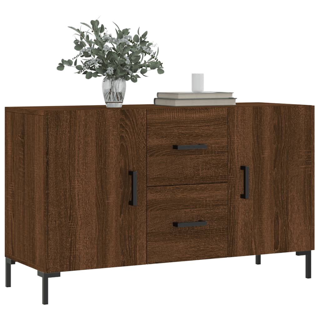 Sideboard Braun Eichen-Optik 100x36x60 cm Holzwerkstoff
