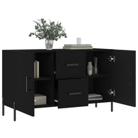 Thumbnail for Sideboard Schwarz 100x36x60 cm Holzwerkstoff