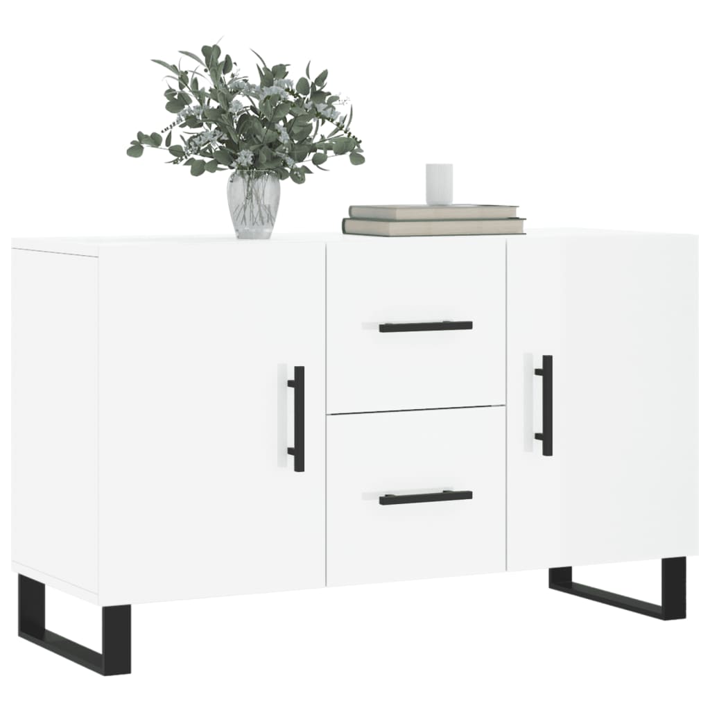 Sideboard Hochglanz-Weiß 100x36x60 cm Holzwerkstoff