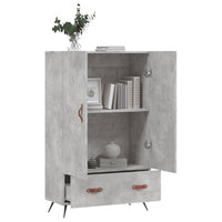 Thumbnail for Highboard Betongrau 69,5x31x115 cm Holzwerkstoff