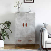 Thumbnail for Highboard Betongrau 69,5x31x115 cm Holzwerkstoff