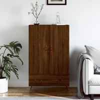 Thumbnail for Highboard Braun Eichen-Optik 69,5x31x115 cm Holzwerkstoff
