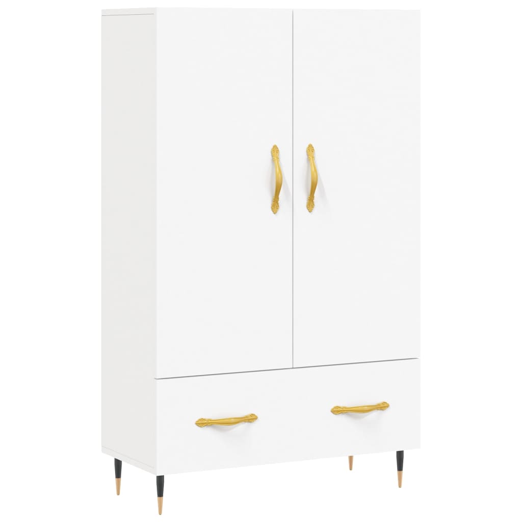 Highboard Weiß 69,5x31x115 cm Holzwerkstoff