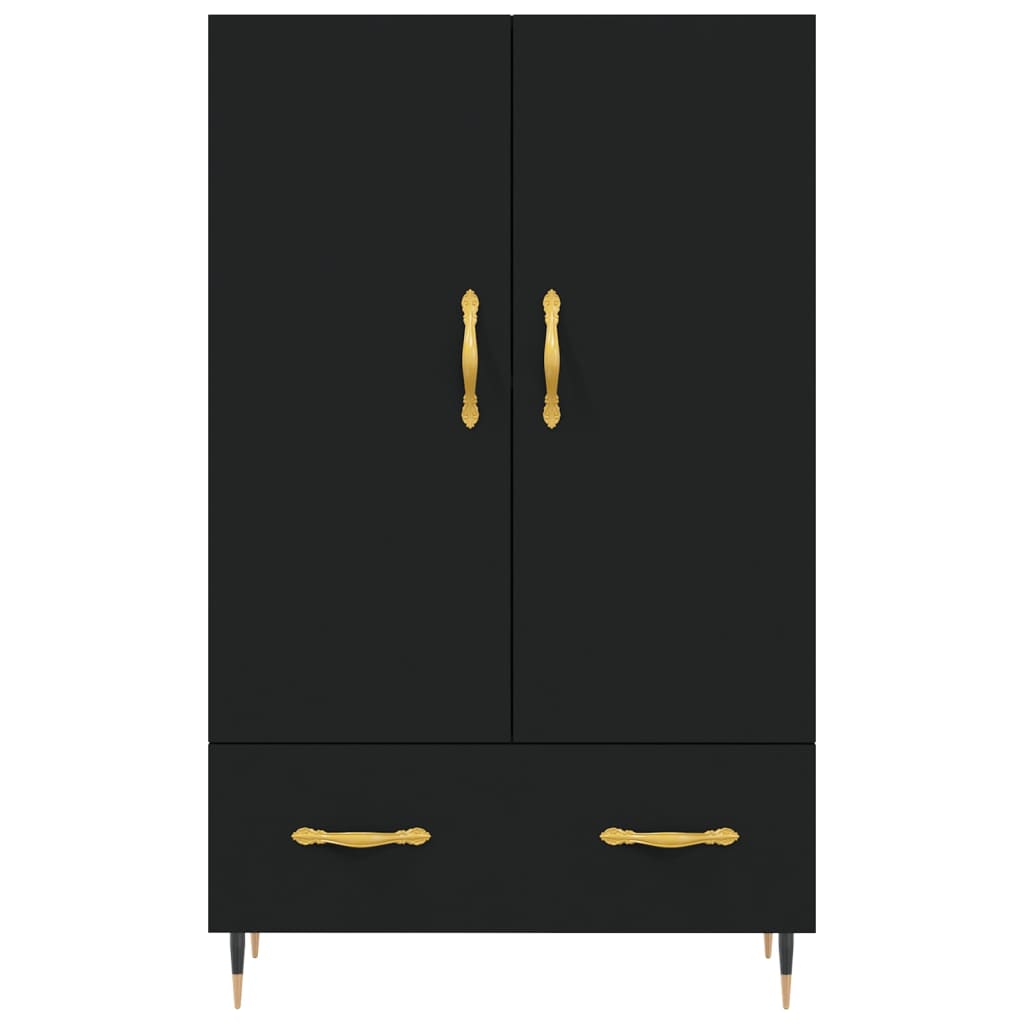 Highboard Schwarz 69,5x31x115 cm Holzwerkstoff