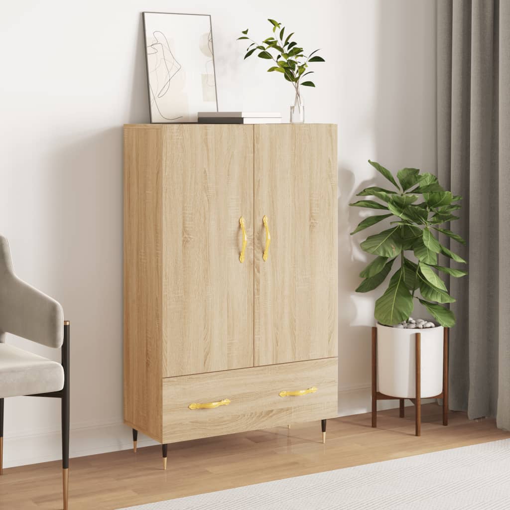 Highboard Sonoma-Eiche 69,5x31x115 cm Holzwerkstoff